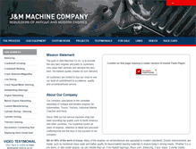 Tablet Screenshot of jandm-machine.com